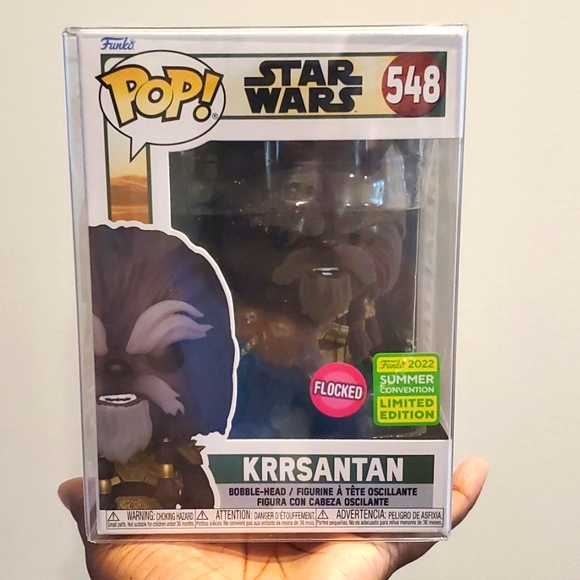 💫 Star Wars Flocked KRRSANTAN Funko Pop #548 Summer Convention 2022 - Picture 1 of 6
